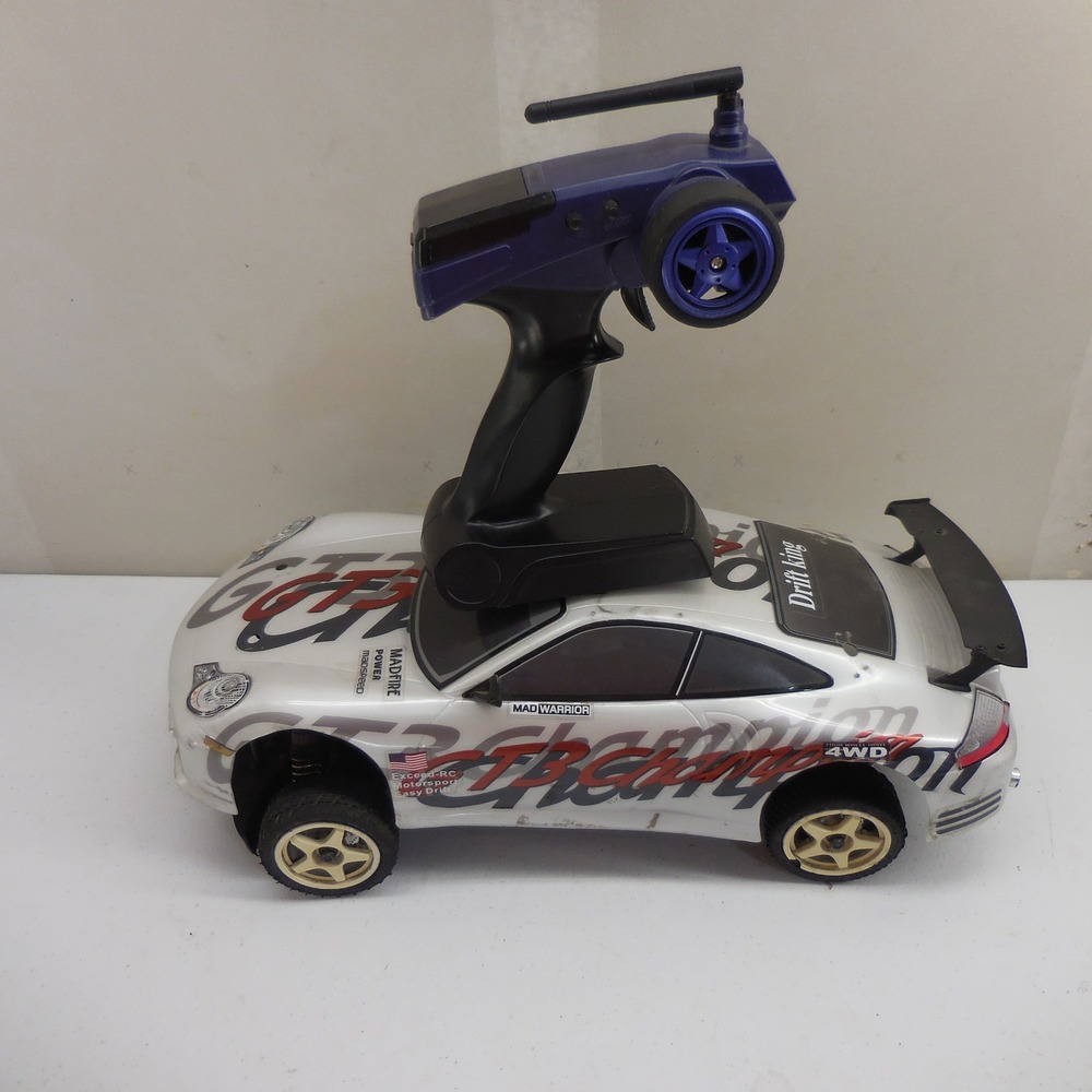 Exceed RC MadSpeed Drift King 4WD Electric RC Car GT3 Champion Silver Tested